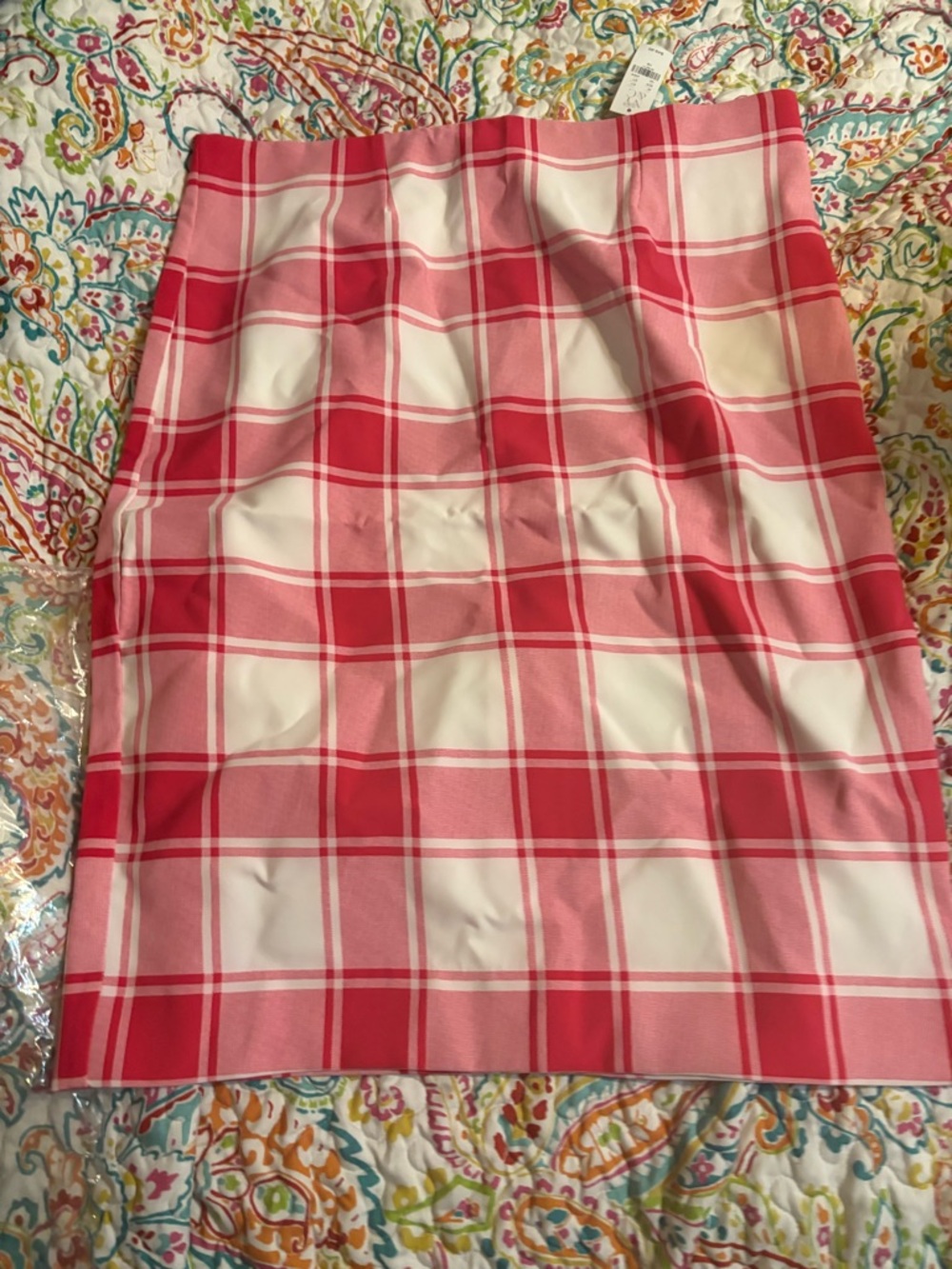 New York & Company Plaid Pencil Skirt